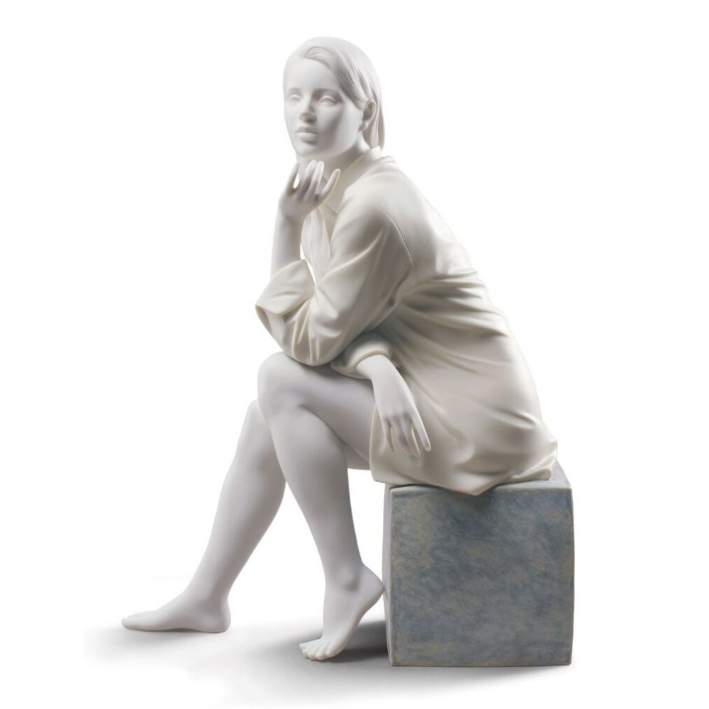 LLADRO’-Statua donna Un momento di Tranquillità