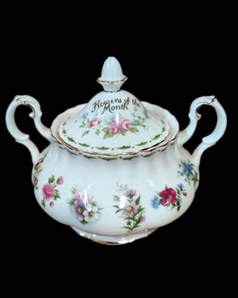 ROYAL ALBERT zuccheriera FLOWER OF THE MONTH Arcadia Oro