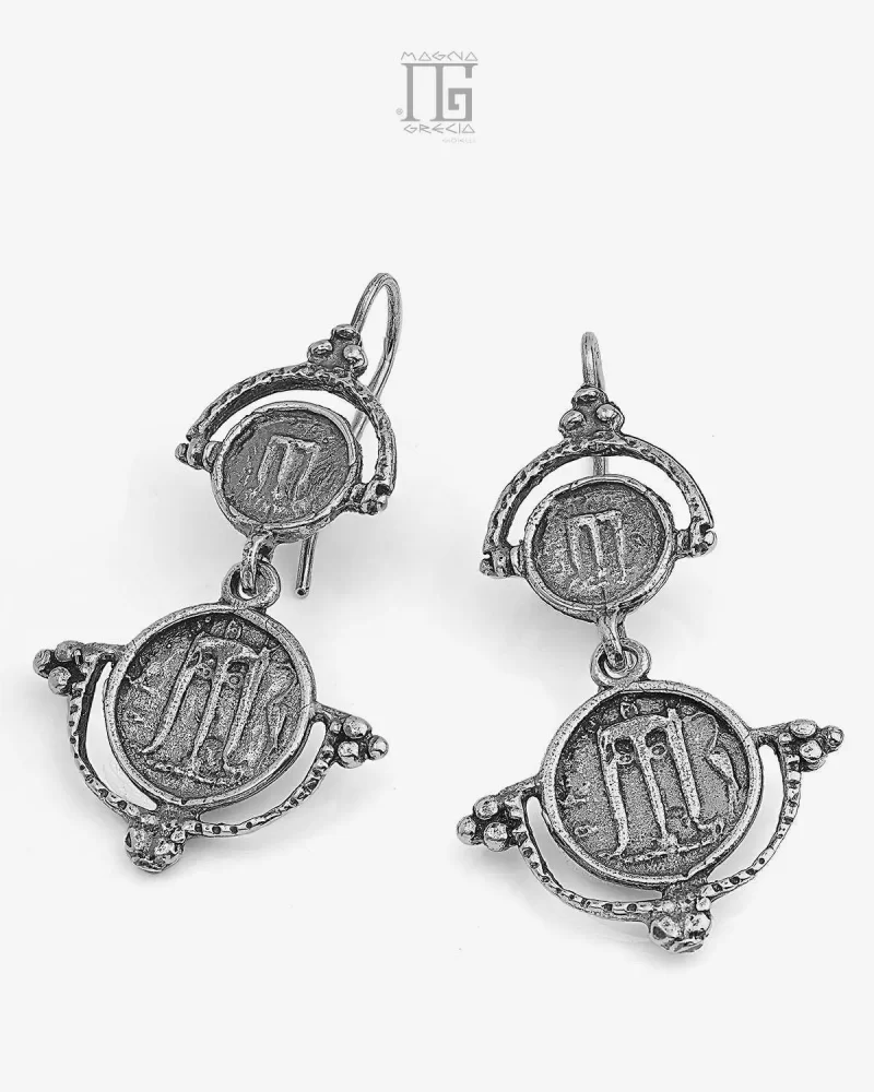 MAGNA GRECIA-Orecchini Argento Statere