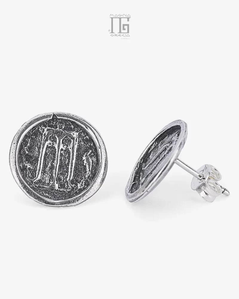 MAGNA GRECIA-Orecchini Argento Statere