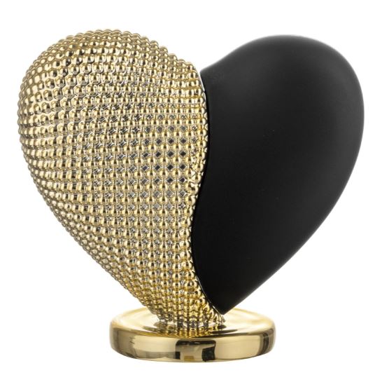 BONGELLI PREZIOSI-Cuore nero/oro